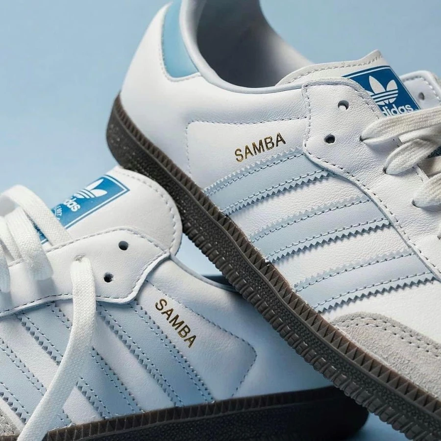 Adidas Samba Og Classic White Ice Blue - Image 5