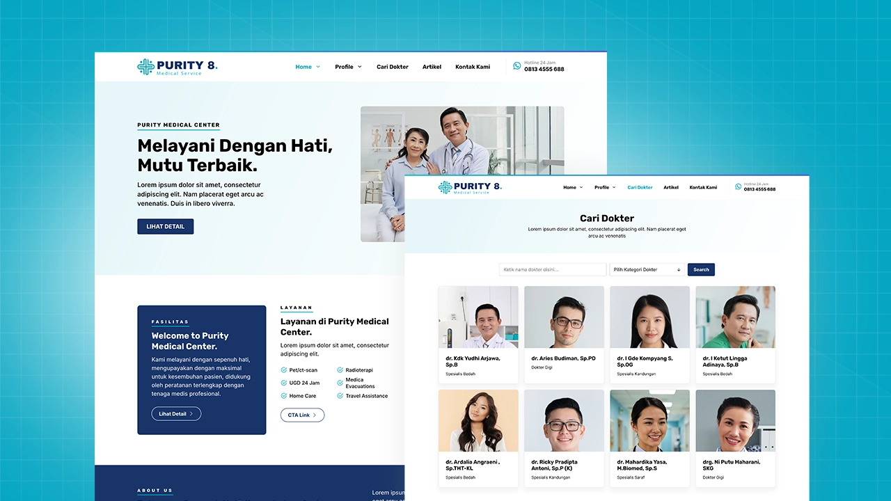 Rekomendasi Template Website Rumah Sakit Terbaik