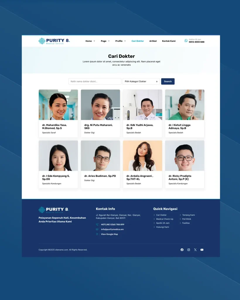 template wordpress untuk website rumah sakit