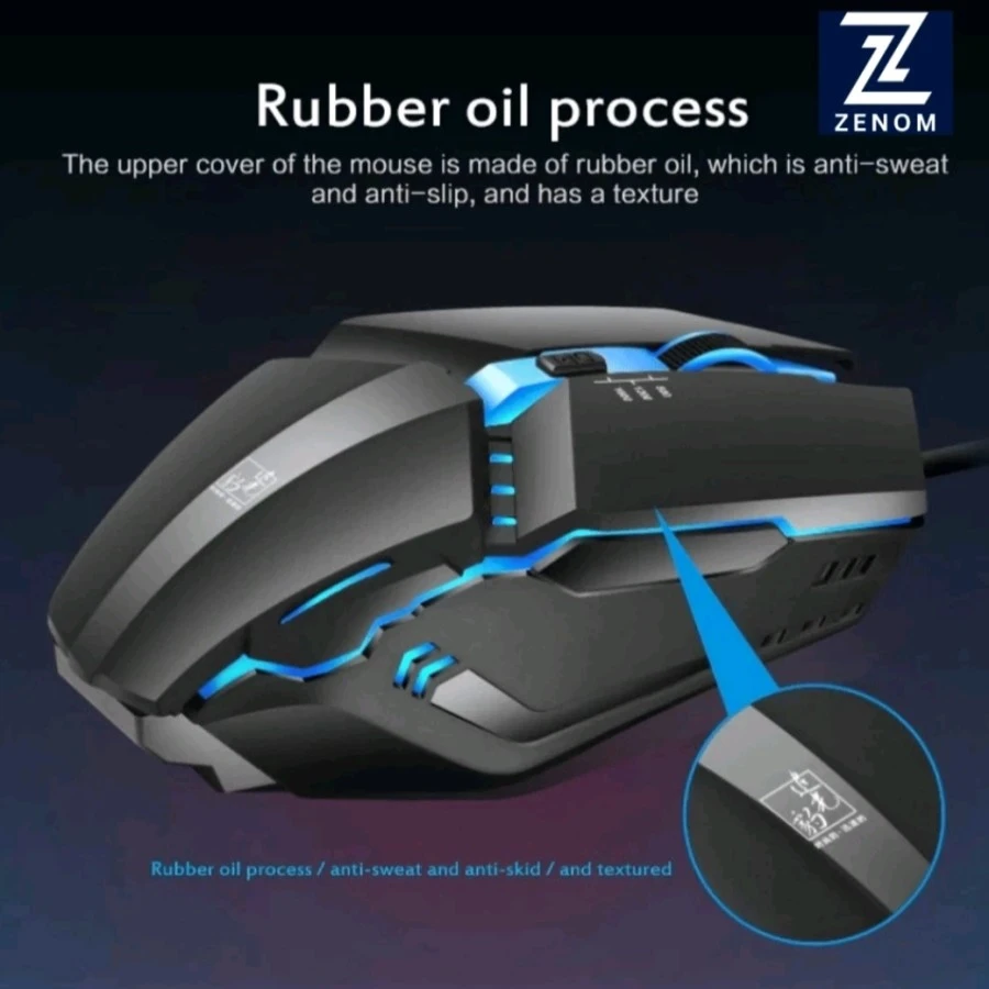 Mouse Gaming Kabel USB Optical RGB k7h81 Garansi 1 Tahun