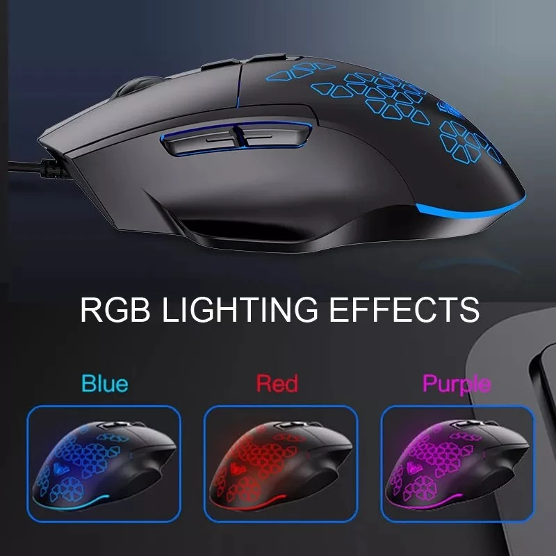 Mouse Gaming Kabel USB Kabel led mechanical Garansi 1 Tahun